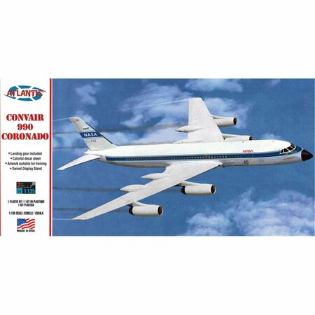 ATLANTIS MODELS 1-135 Scale Convair 990 Jet Airliner Plastic Figures AANH254